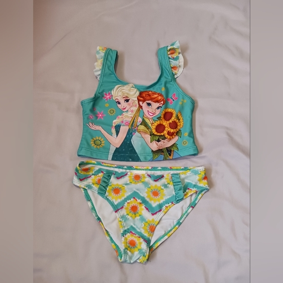 Disney Anna & Elsa Tankini Size 6/6x - Picture 1 of 8